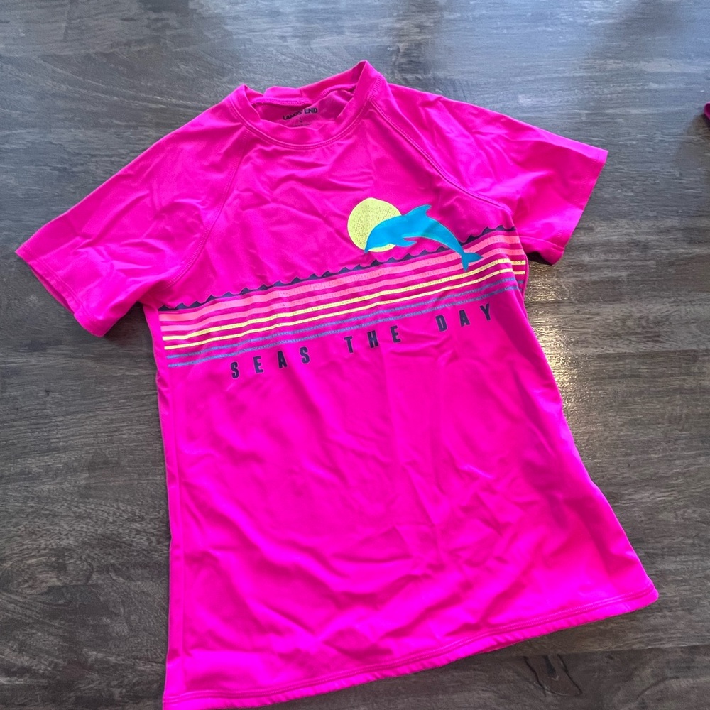 Lands’ End rash guard Kids’ size 14 Slim